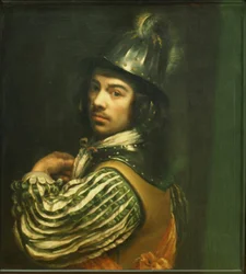 Self-portrait mit Helm